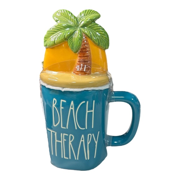 Rae Dunn "BEACH THERAPY" Figural Coffee Mug - Picture 1 of 1